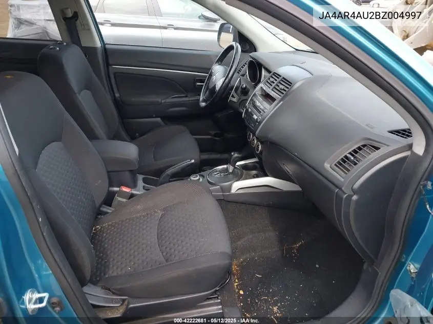 2011 Mitsubishi Outlander Sport Se VIN: JA4AR4AU2BZ004997 Lot: 42222681