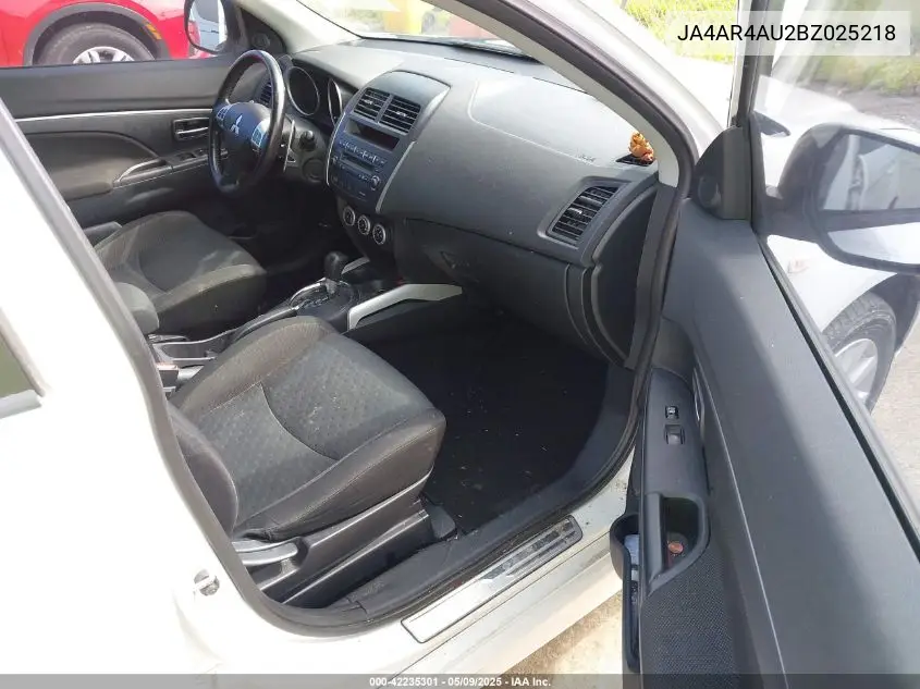 2011 Mitsubishi Outlander Sport Se VIN: JA4AR4AU2BZ025218 Lot: 42235301