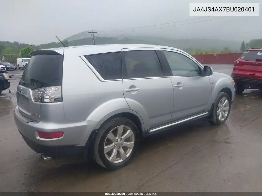 2011 Mitsubishi Outlander Xls VIN: JA4JS4AX7BU020401 Lot: 42250209