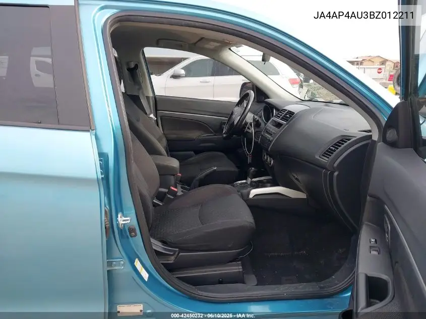 2011 Mitsubishi Outlander Sport Se VIN: JA4AP4AU3BZ012211 Lot: 42450232