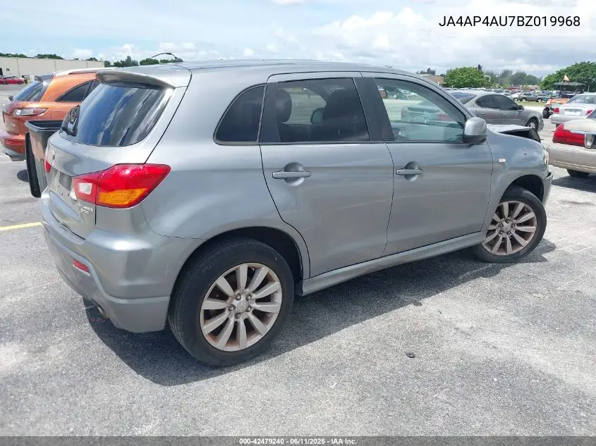 2011 Mitsubishi Outlander Sport Se VIN: JA4AP4AU7BZ019968 Lot: 42479240