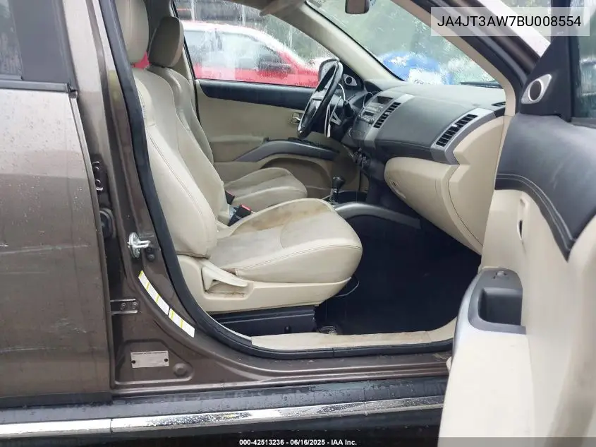 2011 Mitsubishi Outlander Se VIN: JA4JT3AW7BU008554 Lot: 42513236