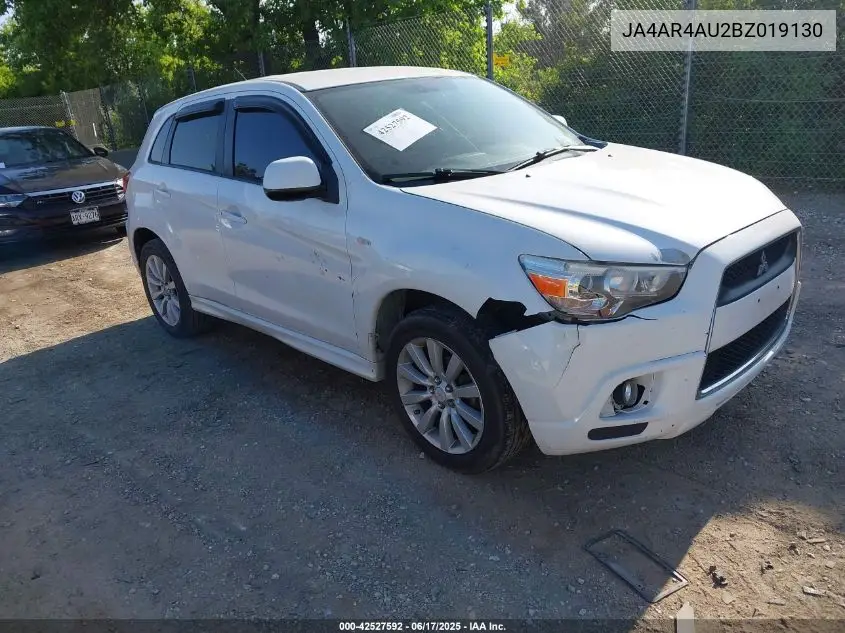 2011 Mitsubishi Outlander Sport Se VIN: JA4AR4AU2BZ019130 Lot: 42527592