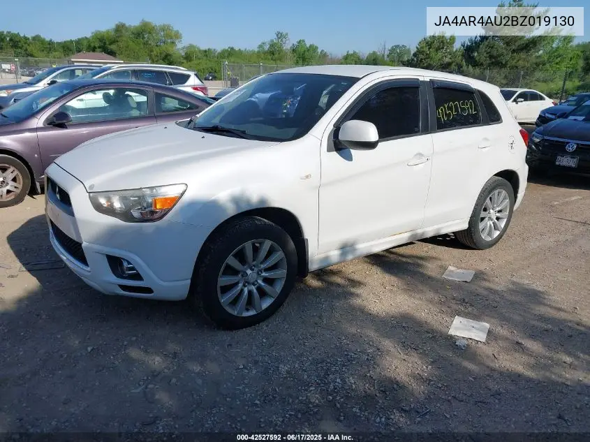 2011 Mitsubishi Outlander Sport Se VIN: JA4AR4AU2BZ019130 Lot: 42527592