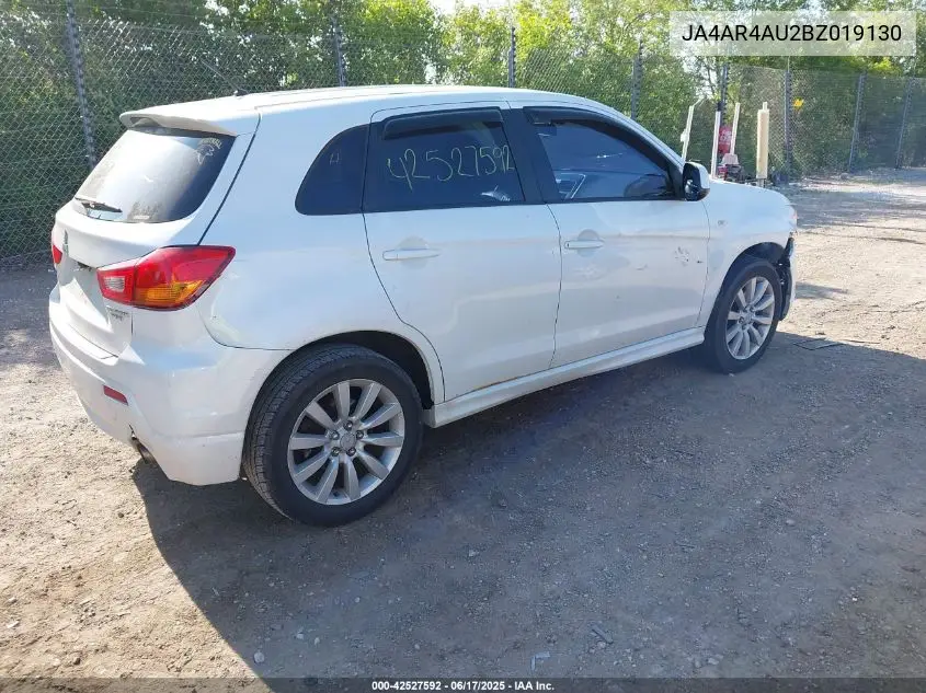 2011 Mitsubishi Outlander Sport Se VIN: JA4AR4AU2BZ019130 Lot: 42527592