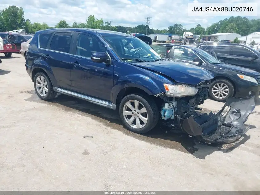 2011 Mitsubishi Outlander Xls VIN: JA4JS4AX8BU020746 Lot: 42534619