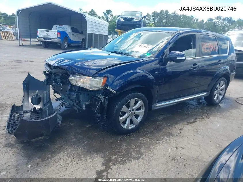 2011 Mitsubishi Outlander Xls VIN: JA4JS4AX8BU020746 Lot: 42534619