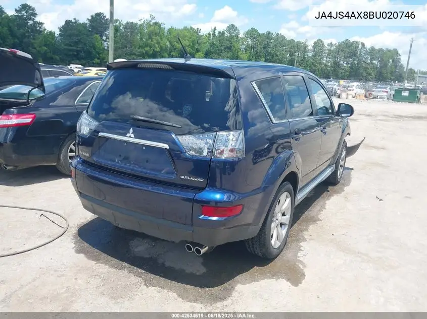 2011 Mitsubishi Outlander Xls VIN: JA4JS4AX8BU020746 Lot: 42534619