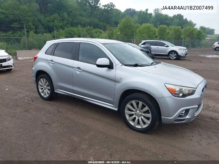 2011 Mitsubishi Outlander Sport Se VIN: JA4AR4AU1BZ007499 Lot: 42539660