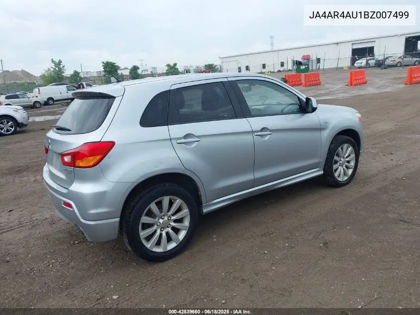 2011 Mitsubishi Outlander Sport Se VIN: JA4AR4AU1BZ007499 Lot: 42539660