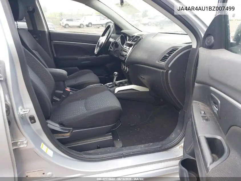 2011 Mitsubishi Outlander Sport Se VIN: JA4AR4AU1BZ007499 Lot: 42539660