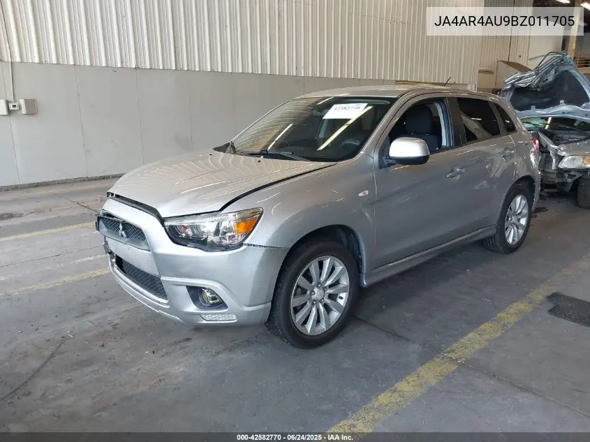2011 Mitsubishi Outlander Sport Se VIN: JA4AR4AU9BZ011705 Lot: 42582770