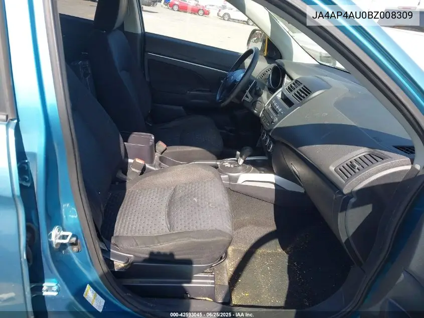 2011 Mitsubishi Outlander Sport Se VIN: JA4AP4AU0BZ008309 Lot: 42593045