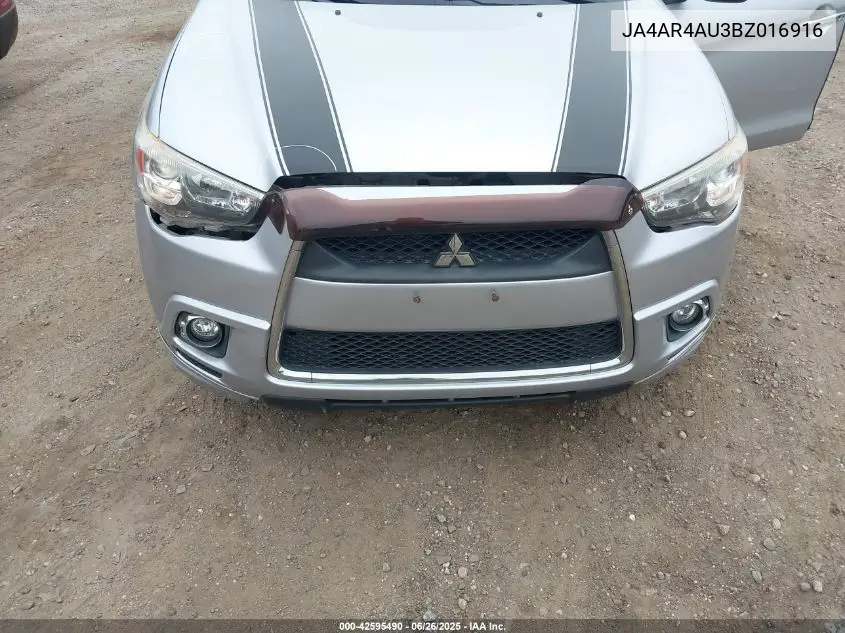 2011 Mitsubishi Outlander Sport Se VIN: JA4AR4AU3BZ016916 Lot: 42595490