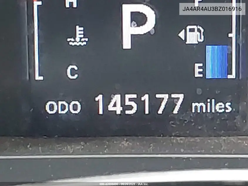 2011 Mitsubishi Outlander Sport Se VIN: JA4AR4AU3BZ016916 Lot: 42595490