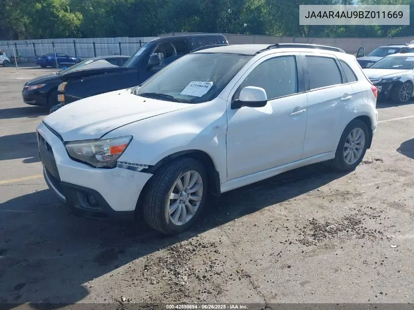 2011 Mitsubishi Outlander Sport Se VIN: JA4AR4AU9BZ011669 Lot: 42598694