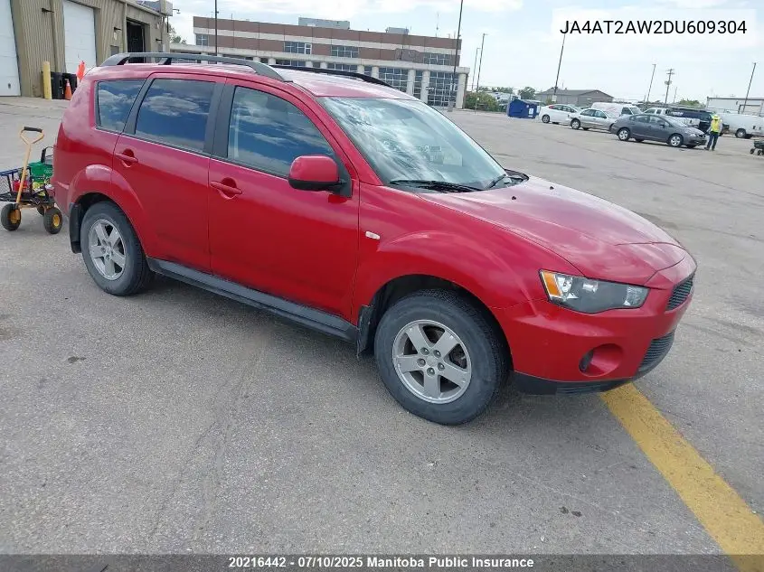 2013 Mitsubishi Outlander Es VIN: JA4AT2AW2DU609304 Lot: 20216442