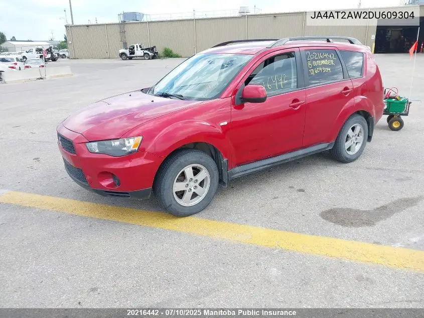 2013 Mitsubishi Outlander Es VIN: JA4AT2AW2DU609304 Lot: 20216442