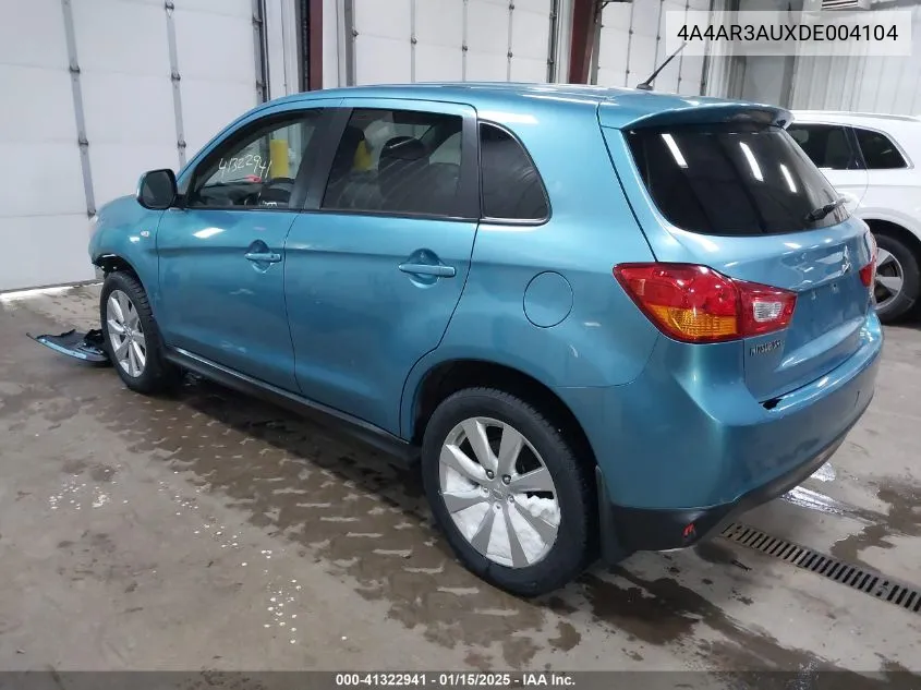 2013 Mitsubishi Outlander Sport Es VIN: 4A4AR3AUXDE004104 Lot: 41322941