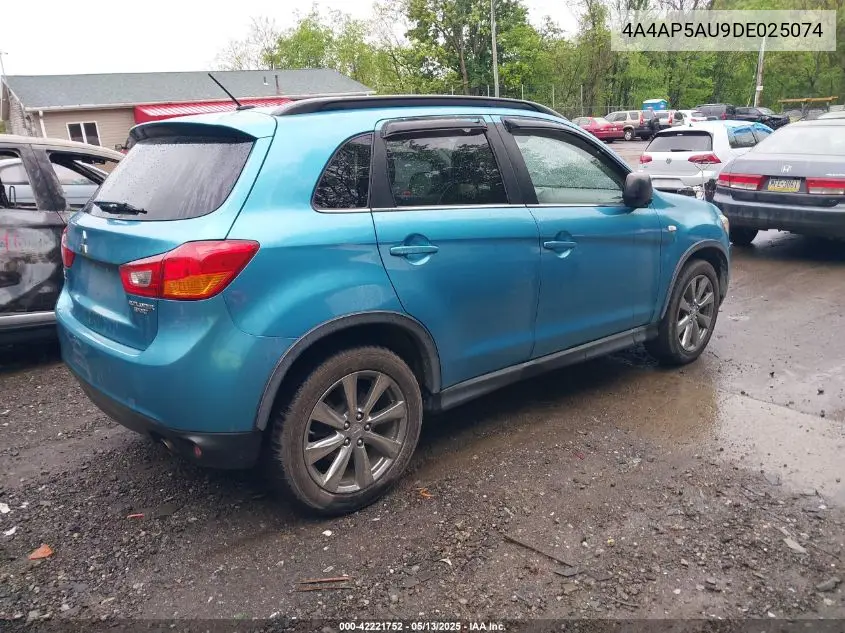 2013 Mitsubishi Outlander Sport Le VIN: 4A4AP5AU9DE025074 Lot: 42221752