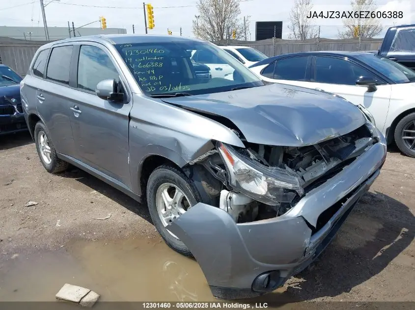 2014 Mitsubishi Outlander Se VIN: JA4JZ3AX6EZ606388 Lot: 12301460