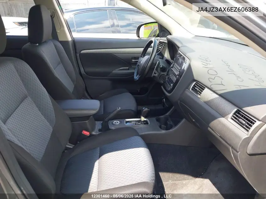 2014 Mitsubishi Outlander Se VIN: JA4JZ3AX6EZ606388 Lot: 12301460