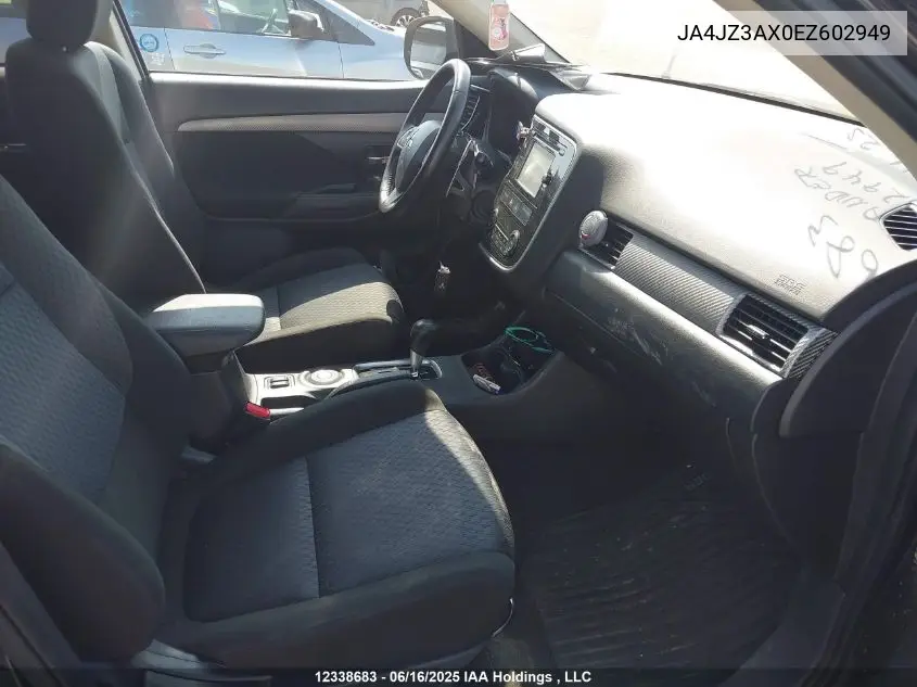 2014 Mitsubishi Outlander Se VIN: JA4JZ3AX0EZ602949 Lot: 12338683