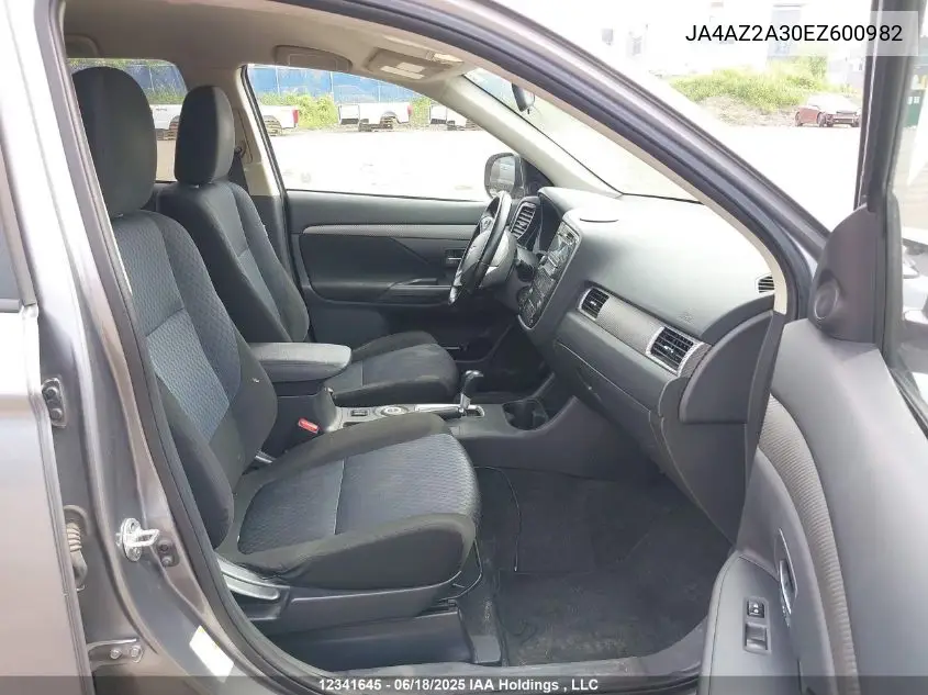 2014 Mitsubishi Outlander VIN: JA4AZ2A30EZ600982 Lot: 12341645