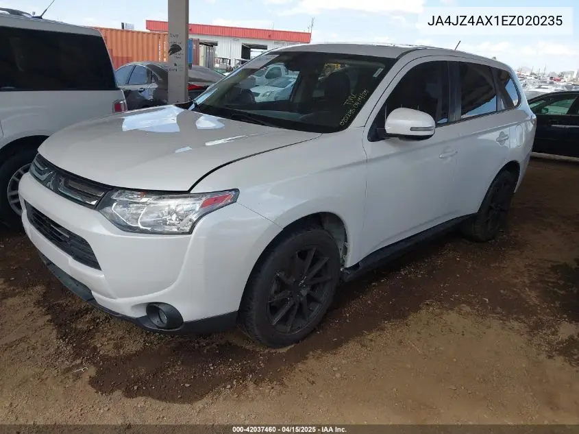 2014 Mitsubishi Outlander Gt VIN: JA4JZ4AX1EZ020235 Lot: 42037460