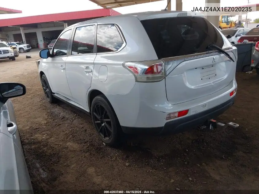 2014 Mitsubishi Outlander Gt VIN: JA4JZ4AX1EZ020235 Lot: 42037460