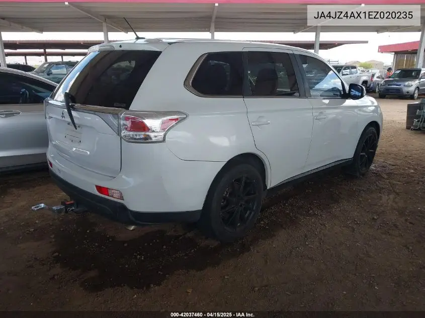 2014 Mitsubishi Outlander Gt VIN: JA4JZ4AX1EZ020235 Lot: 42037460