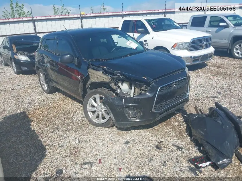 2014 Mitsubishi Outlander Sport Es VIN: 4A4AP3AU9EE005168 Lot: 42155939