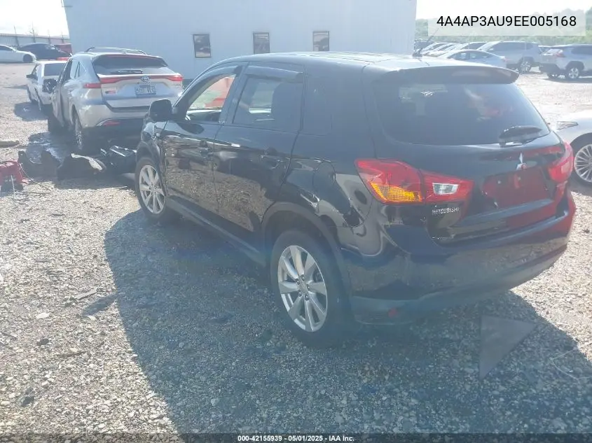 2014 Mitsubishi Outlander Sport Es VIN: 4A4AP3AU9EE005168 Lot: 42155939