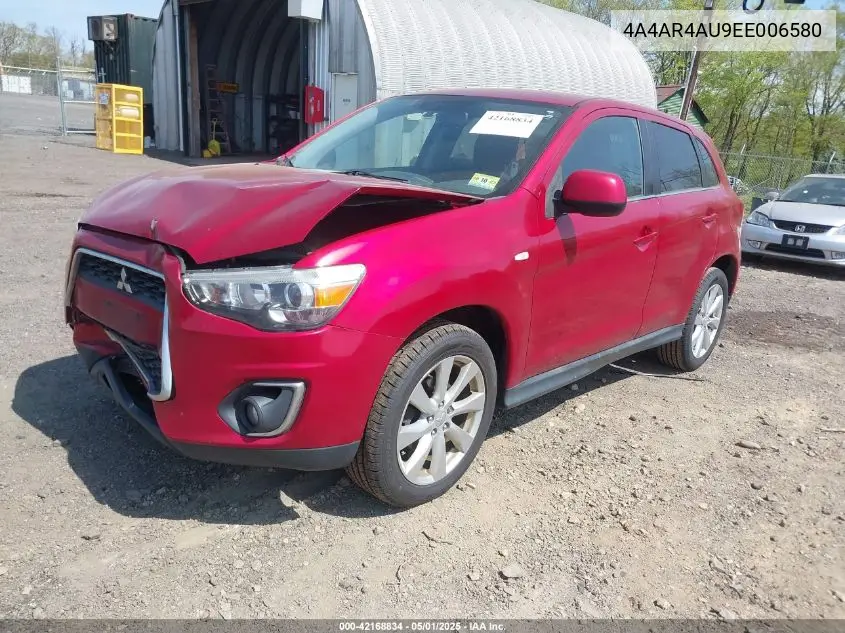 2014 Mitsubishi Outlander Sport Se VIN: 4A4AR4AU9EE006580 Lot: 42168834