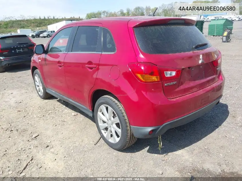 2014 Mitsubishi Outlander Sport Se VIN: 4A4AR4AU9EE006580 Lot: 42168834