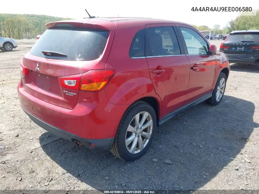 2014 Mitsubishi Outlander Sport Se VIN: 4A4AR4AU9EE006580 Lot: 42168834