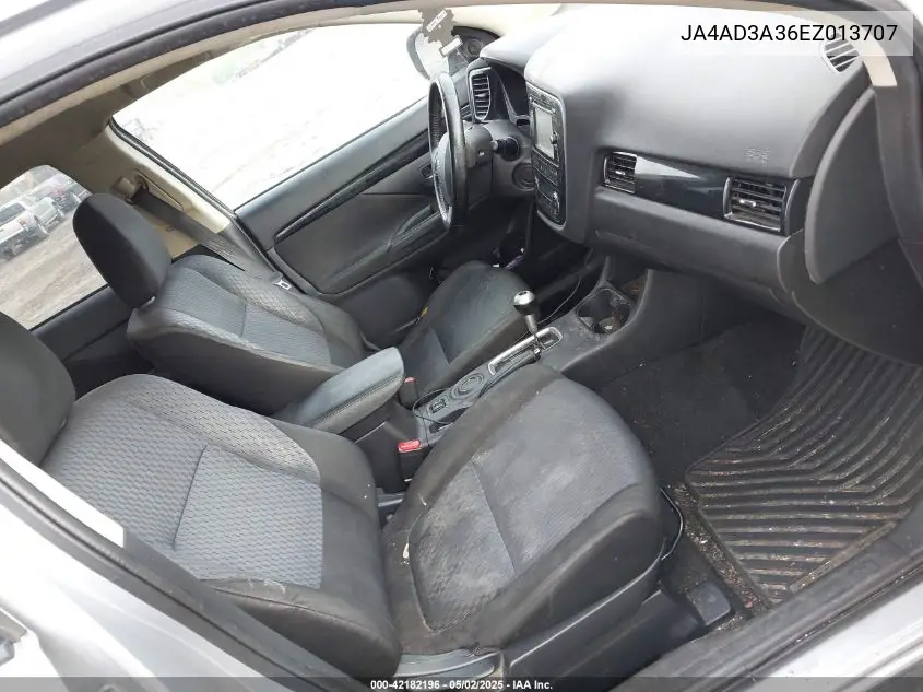 2014 Mitsubishi Outlander Se VIN: JA4AD3A36EZ013707 Lot: 42182196