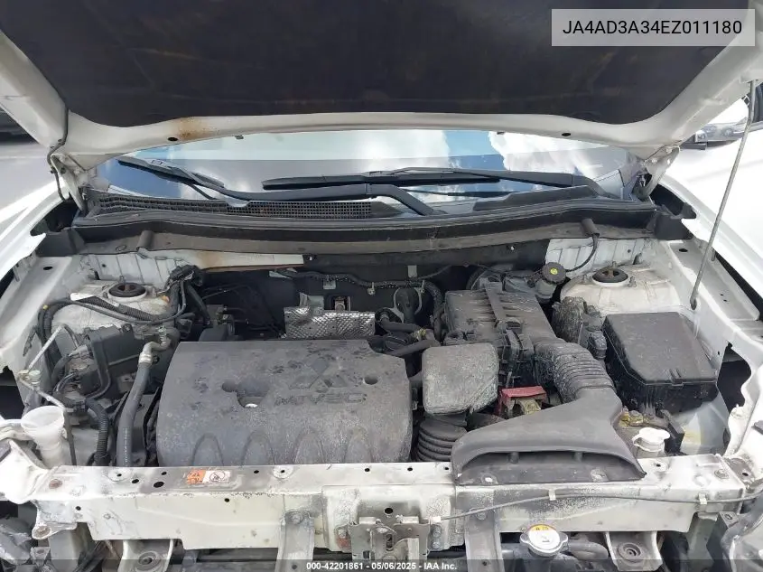 2014 Mitsubishi Outlander Se VIN: JA4AD3A34EZ011180 Lot: 42201861