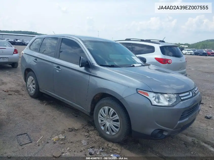 2014 Mitsubishi Outlander Es VIN: JA4AD2A39EZ007555 Lot: 42467511