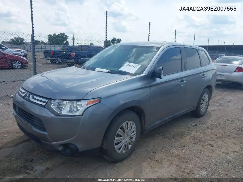 2014 Mitsubishi Outlander Es VIN: JA4AD2A39EZ007555 Lot: 42467511