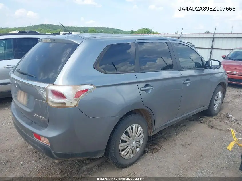 2014 Mitsubishi Outlander Es VIN: JA4AD2A39EZ007555 Lot: 42467511