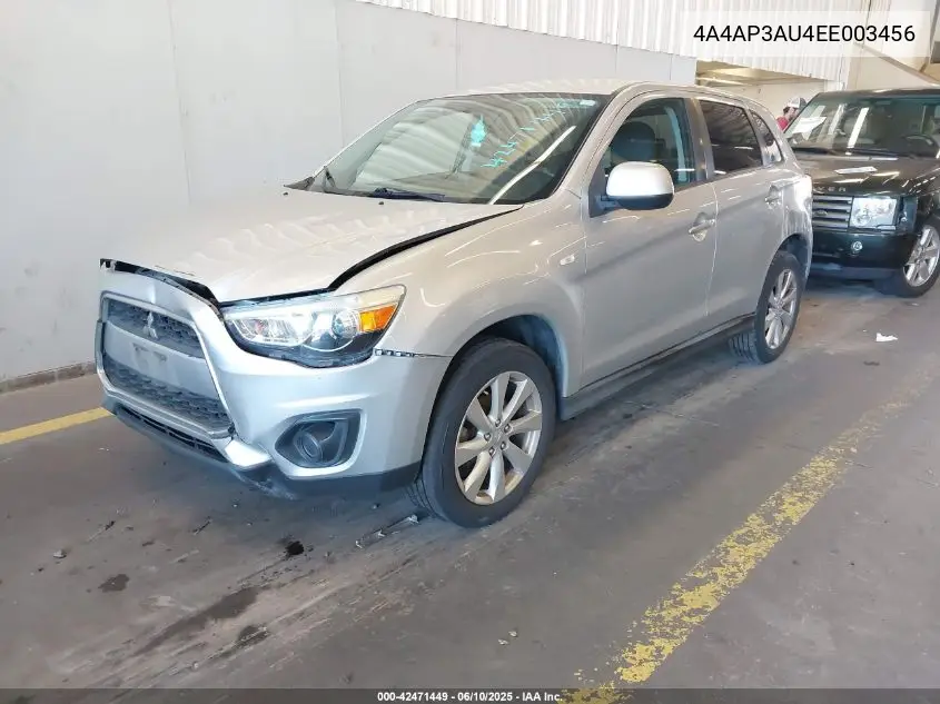 2014 Mitsubishi Outlander Sport Es VIN: 4A4AP3AU4EE003456 Lot: 42471449