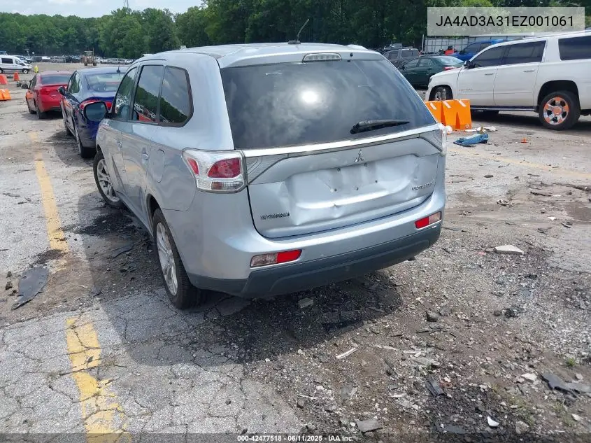 2014 Mitsubishi Outlander Se VIN: JA4AD3A31EZ001061 Lot: 42477518