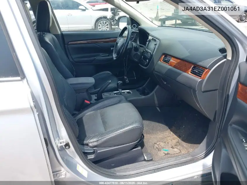 2014 Mitsubishi Outlander Se VIN: JA4AD3A31EZ001061 Lot: 42477518