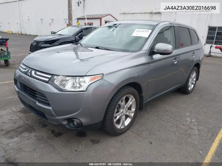 2014 Mitsubishi Outlander Se VIN: JA4AZ3A30EZ016698 Lot: 42478757
