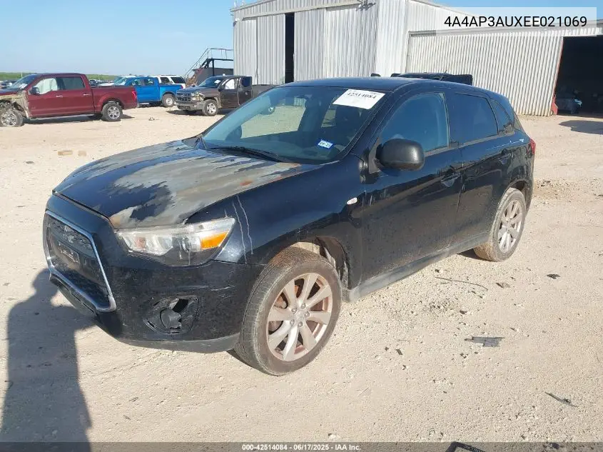 2014 Mitsubishi Outlander Sport Es VIN: 4A4AP3AUXEE021069 Lot: 42514084
