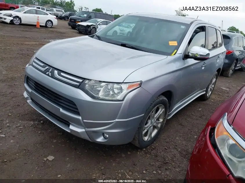 2014 Mitsubishi Outlander Se VIN: JA4AZ3A31EZ008562 Lot: 42521282