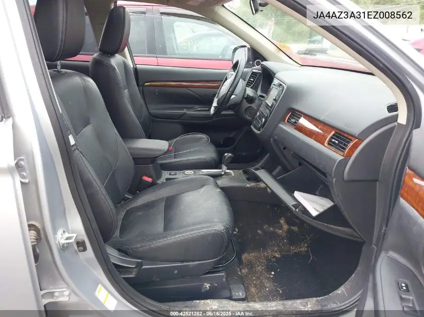 2014 Mitsubishi Outlander Se VIN: JA4AZ3A31EZ008562 Lot: 42521282