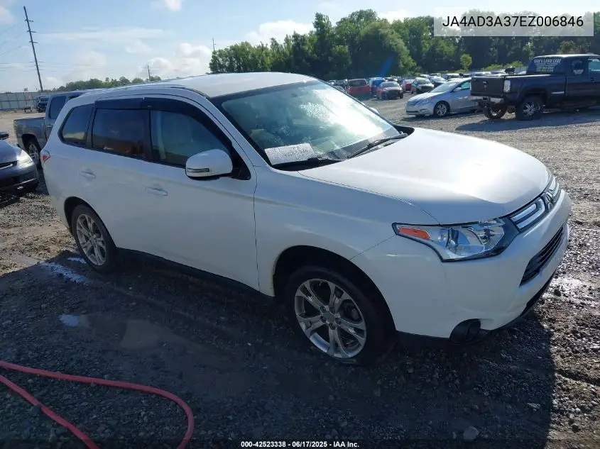 2014 Mitsubishi Outlander Se VIN: JA4AD3A37EZ006846 Lot: 42523338