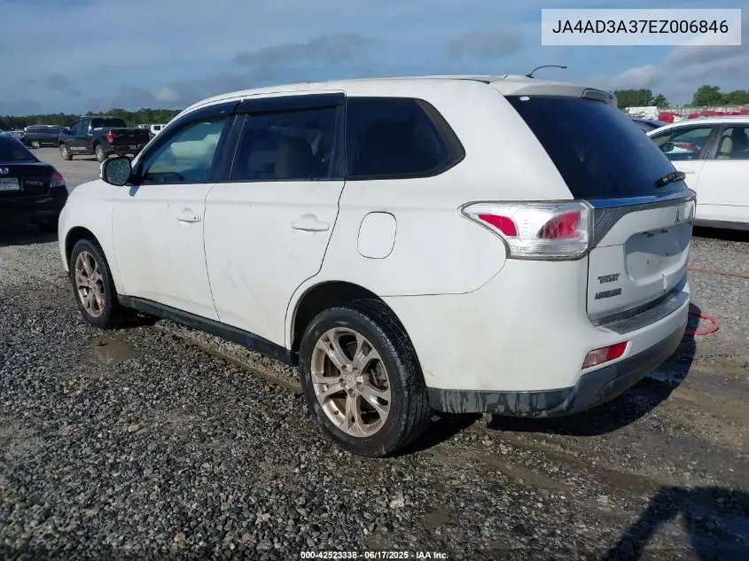 2014 Mitsubishi Outlander Se VIN: JA4AD3A37EZ006846 Lot: 42523338
